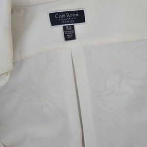 Men white button down dress shirt club room
